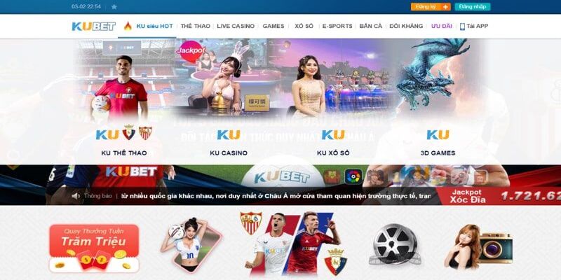 Truy cập website để đăng ký Kubet